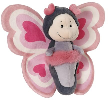 NICI Kuscheltier Love Schmetterling 21cm in Geschenkbox - pink - Weiches Plüschtier – niedliches Stofftier zum Kuscheln & Spielen – tolle Geschenkidee für Kinder & Erwachsene | 62615