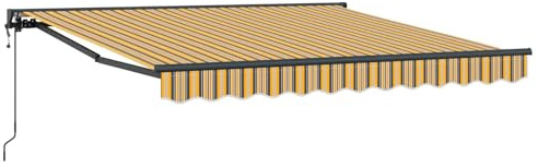 vidaXL Markisenrahmen Gelb und Grau 300 x 250 cm