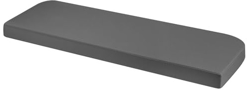 PRIMEPATIO Bankauflage Outdoor 120x40x8 cm Wasserdicht Grau | Abnehmbarer Waschbarer Bezug, Passend für Gartenbank, Schaukel und Innenhof, Sitzkissen für Balkon & Gartenmöbel