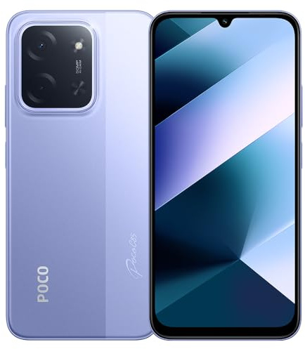 XIAOMI POCO C85 8GB+256GB Smartphone - Écran 6.9 120Hz, 6000mAh, 50MP Appareil Photo, Processeur Helio G81-Ultra, 33W Charge Rapide,Violet（avec Chargeur Inclus）