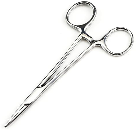 Jetstream Pince a Clamper 12.5cm, Inoxydable Pinces Piercing, Pince Infirmiere, Convient pour les Chats et les Chiens, Hémostase pour Animaux, Épilation, Retrait de l'Hameçon
