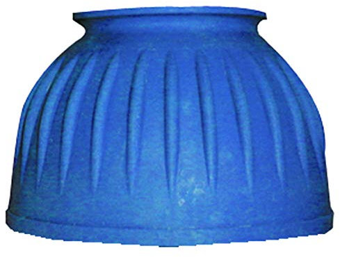 Intrepid International Ribbed Pull On Bell Boots, Pair - XLarge, Royal Blue