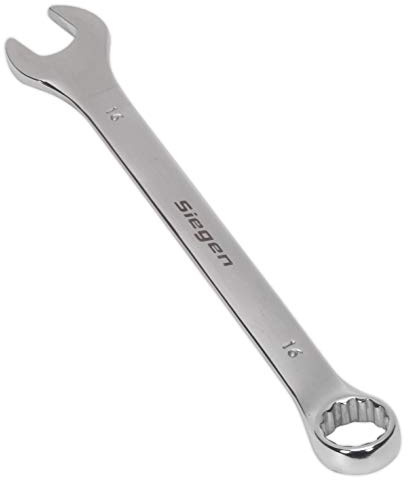 Sealey S01016 Combination Spanner, 16mm, 200mm x 21mm x 49mm, Silver
