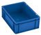 EURO-Behälter | Wände und Boden geschlossen | LxBxH 600 x 400 x 75 mm | VE 5 Stk | Blau