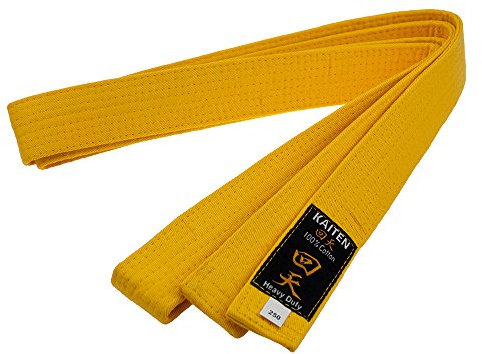 Tiptop Home Kaiten Karategürtel Gürtel Budogürtel Baumwolle (gelb) (230)…