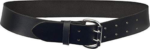 JOB 2-Dorn Ledergürtel/Leder-Gürtel schwarz für Zunftkleidung/Dachdecker/Zimmerer (75)