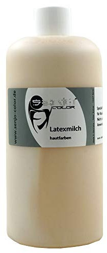 Latexmilch Halloween und Bühne Hautfarbe hell 500ml für Masken, Narben, Wunden, Gummi - Liquid Latex Senjo Color