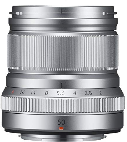 Fujifilm XF50 mm F2 R Weather Resistant Lens, Silver
