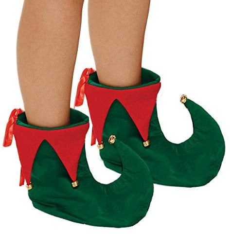 Fna Fashions Adults Deluxe Christmas Elf Shoes Fancy Dress Accessory