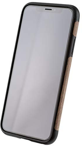 SEBASTIAN STURM Handyhülle MAXI | Hergestellt aus echtem Holz Black Walnut in einer TPU-Hülle | Kompatibel mit iPhone XR Handyhülle Schutzhülle Cover Silikon Case