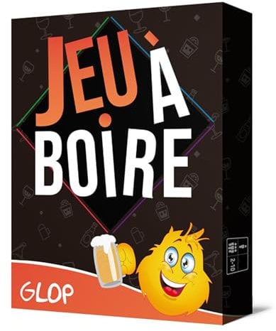 Glop Peut-être Le Meilleur Jeu de Société Adulte à Boire, Dynamisant pour Soirées et Apéritifs, Jeux de Cartes à Boire, Jeu d'alcool, Jeux pour Jouer Entre Amis