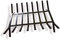 Grille porte bûches en acier forgé plein 8 barreaux | 60 * 47 * 17 cm | Stockage bois | Extérieur foyers | Kibros 4SC0574