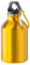 Fermento Italia - Botella de Aluminio con mosquetón Personalizable - Ideal para el Gimnasio, excursiones, Actividades al Aire Libre, Amarillo Dorado, 330 ml