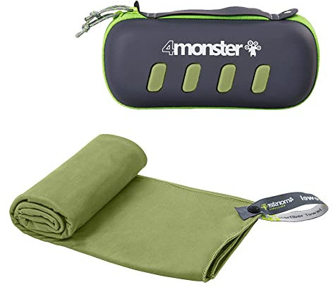 4Monster Mikrofaser Handtücher in 5 Farben, Saugfähiges Sporthandtuch Ultra Leicht, Schnelltrocknendes Reisehandtuch für Fitness Sport Sauna Yoga Reisen