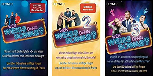Band 1-3 der Wer weiss denn sowas? Trilogie der Fernsehserie des ARD