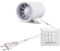 Rohreinschubventilator Soundless Turbine Duo - leise wie der Wind, stark wie eine Turbine (100mm mit 2 Stufen und Schalter)