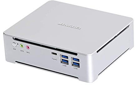 KINGDEL Mini PC con 8 GB DDR4 RAM 128 GB SSD 8th generación. Core i5 CPU 4 núcleos (hasta 4.00 GHz) Ordenador de Escritorio 4K Ultra-HD Streaming 6xUSB3.0