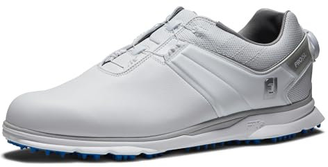 FootJoy Pro SL, Zapatos de Golf Hombre, Blanco Navy Rojo, 44 EU