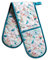 Maison d' Hermine Double Oven Mitts 100% Cotton 18 cm x 89 cm Double Oven Mitt Heat Resistant BBQ Cooking Gloves with Loop, Baking, Grilling, Home, Kitchen, Handling Hot Pans (Summer Picnic)