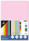 Kangaro - Tonpapier Pastell Rosa DIN A4-120g/m² FSC mix – 100 pack - Briefpapier Bastelpapier DIY