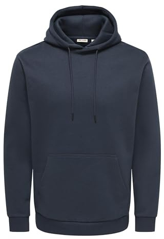 Only & Sons Onsceres Felpa con Cappuccio da Uomo Sweat Noos, Navy Scuro, L
