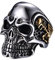 OIDEA Herrn/Damen Ringe Schwarz mit Skull-Persönlichkeit aus hochwertige Edelstahl Totenkopf Gotik Punk Rock Stil 70 (22.3)