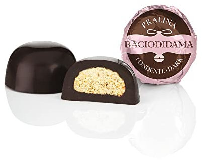 Venchi - BacioDiDama Fondente - Cioccolatino con Croccante Biscotto alla Nocciola Piemonte IGP