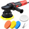 AOBEN Auto-Polierer, 15,2 cm Dual-Action-Polierer, zufälliges Puffer-Set mit 6 variablen Geschwindigkeiten 1000–4500 U/min, abnehmbarer Griff, 4 Polierpads für Auto-Details, Polieren und Wachsen