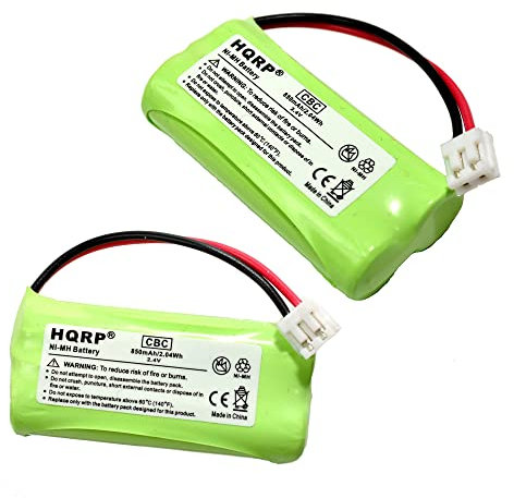 HQRP 2-Pack Cordless Phone Battery Compatible with VTECH BT183348 BT283348 89-1326-00-00 89-1300-00-00 8913260000 89-1300-01-00 89-1330-01-00 Telephone Replacement