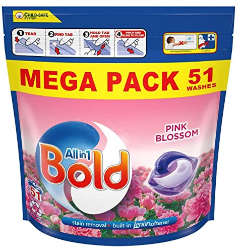 BOLD ALL-IN-1 PODS PINK BLOSSOM (51 WASHES) BAG 1'S