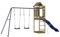 vidaXL Spielturm, Klettergerüst mit Rutsche Schaukel, Kinder Kletterturm mit Sandkasten, Spiel-Zubehör für Garten, Spielgeräte Spielplatz, Imprägniertes Kiefernholz