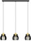 EGLO Pendellampe Stillington 1, 3-flammige Pendelleuchte über Esstisch, FSC100HB, Hängeleuchte im Industrial Stil, Metall in Schwarz, Hängelampe mit E27 Fassung, L 88 cm