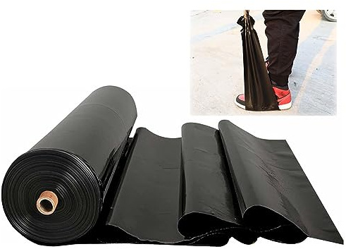 Teichfolie Aus Gummi Wasserdichte Teichplane Fischteichfolie Schwarz HDPE Teichmembran Undurchlässige Folie Für Kleine Teiche Koi Teiche Wassergärten Brunnen 2x2m 3x5m 4x6m 5x8m 10x12m(Größe:5x6m(16.4
