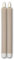 world-trading-net - 4er Set LED Stabkerzen STRIPE, Höhe 25cm, Durchmesser 2,1cm, Farbe beige, Batteriebetrieb, Timer