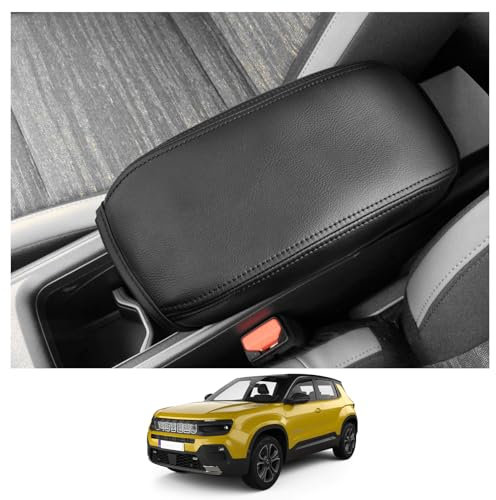CDEFG Compatibile con Jeep Avenger 2023 2024 Copertura per Bracciolo Coperchio di Protezione della Scatola Console Centrale Guscio del bracciolo della indossabile Antigraffio Avenger Accessori (Nero)