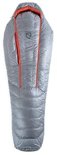 NEMO Coda Endless Promise 25/35 - Daunen-Schlafsack titanium-spicy orange long links