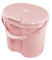 Rotho Babydesign TOP Windeleimer - recycelt - Windeleimer - geruchsdicht - ohne Nachfüllkasetten - Wickeleimer - rosa