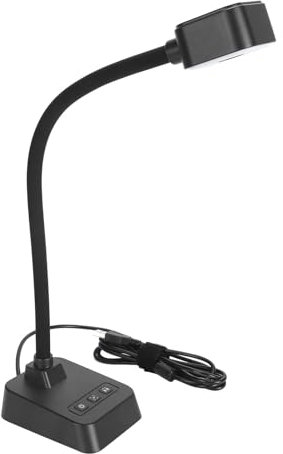 4K-USB-Dokumentenkamera, 30-fps-Webkamera mit Rauschunterdrückungsmikrofon und LED-Licht, Autofokus, Faltbare Dokumentenkamera für Windows, MacOS, Chrome