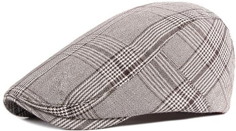 Schiebermütze Für Herren, Flache Ivy-Mütze Mit Woll-Touch, Newsboy-Mütze Aus Tweed, Verstellbare Baskenmütze Damen, Accessoires Für Coole Mädchen, Wintermützen, Hüte Für Golf Schießen Fahren, Kaffee
