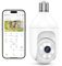 Akasumer - 2K Wireless Security Light Bulb Indoor Outdoor 2.4GHz WiFi for Home Security, PTZ 360°, Color Night Vision, Motion Detection, 2 Audio
