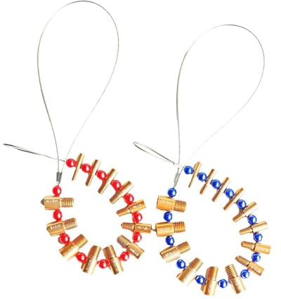 Amagogo 26x Gewindeprüfer für Muttern und Schrauben, Schraubengröße und Gewindelehre, hocheffiziente Gewindelehren für Außen- und Innengewinde für Auto,