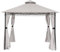 FAB BASED Pavillon Wasserdicht Stabil Winterfest,Garten Pavillion,Plane Gartenpavillon,Metallrahmen Pavillon,Patio Gazebo (Hellgrau, 3X3M)