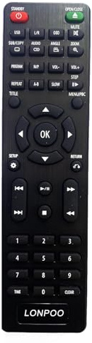 LONPOO LP099 Télécommande de rechange pour lecteur DVD LP-099