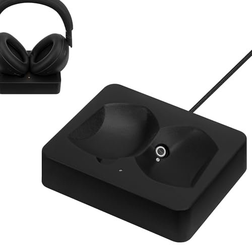 GEEKRIA Kopfhörer-Ladeständer, kompatibel mit Sony WH-1000XM6 / 1000XM5, 3D-gedrucktes Kunstharz-Magnetdock, Gaming-Headset-Basis (Schwarz)