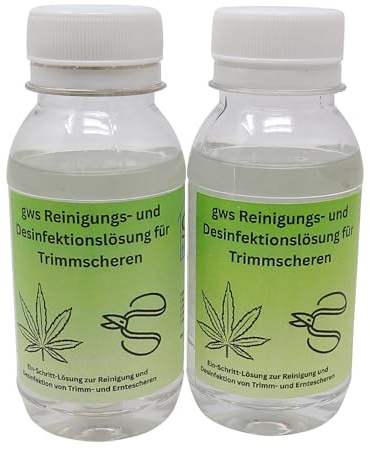 gws Reinigungs- und Desinfektionslösung für Trimmscheren – kein Verkleben mehr, hygienisch sauber in einem Schritt (gws Reinigungs- & Desinfektionslösung für Trimmscheren, 2, 100 ml)
