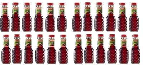 24 Flaschen a 200ml roter Traubensaft Traube in MEHRWEG Pfand Glas Flaschen Trauben von Onlineshop Bormann