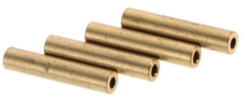 Gatuida Ressorts de Porte de Réfrigérateur Tubes Droits en Cuivre 3X15 MM Kit 4 Pièces Raccords à Souder pour Mécanisme de Porte Accessoires de Réparation Compatibles Climatiseur et