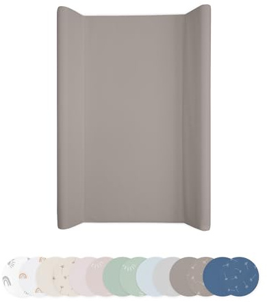 Ehrenkind® Abwaschbare Wickelauflage mit Keil - Hygienisch, Sicher und Vielseitig in Taupe | Wickelauflage 50x70 | Wickelunterlage | Wickeltischauflage abwaschbar