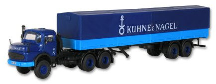 Kibri 14669 - H0 MB LS 337 Planenzug Kühne und Nagel