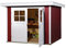 Weka Gartenhaus 227, schwedenrot, 255 x 280 x 217 cm